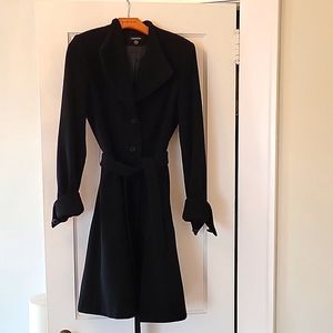 Bebe black wool and cashmere coat